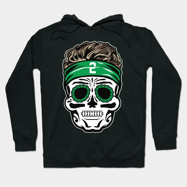 Zach Wilson Sugar Skull Hoodie by Chunta_Design